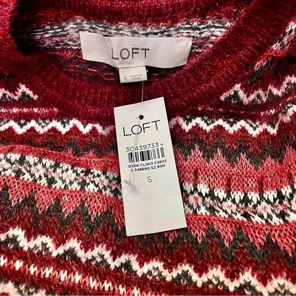 🆕 LOFT Burgundy Women’s Sweater~Size Small - Picture 6 of 7